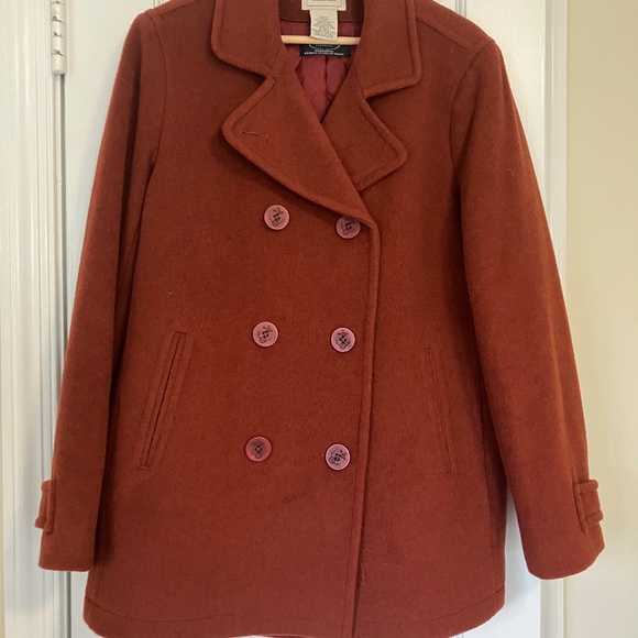 LL Bean Wool Peacoat with Thinsulate Lining - Picture 2 of 5